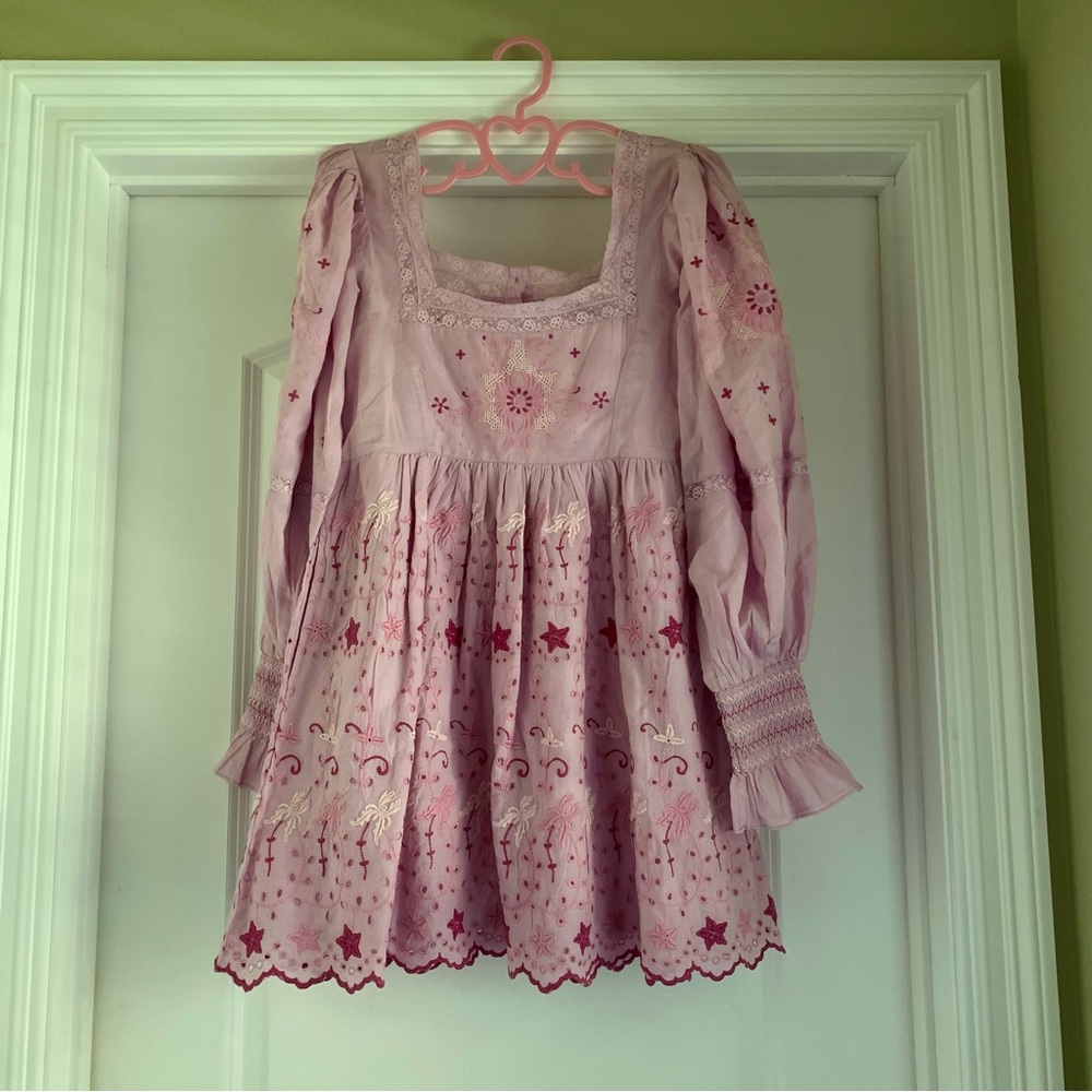 LoveShackFancy lavender freja dress
